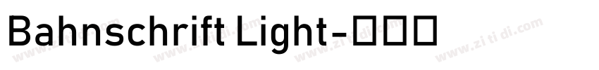 Bahnschrift Light字体转换